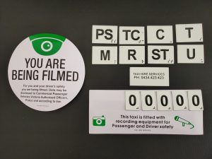 Taxi Braille Tactile Numbering